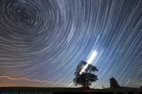startrails and perseids